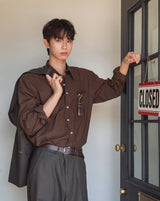 Konen Cotton Basic Long Sleeve Shirt
