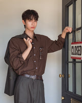 [1+1] Konen Cotton Basic Long Sleeve Shirt