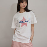 MELLOW スターチェックハーフTシャツ