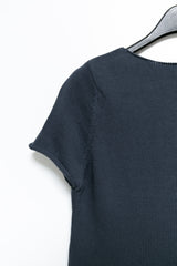 shell button short sleeve knit cardigan(3colors)