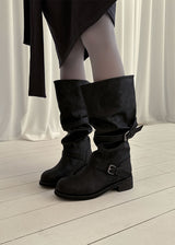 LOOSE BELT MIDDLE BOOTS