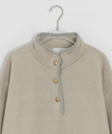 [unisex] Baldeto Brushed Color Matching Fleece Sweatshirt
