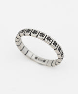 Clover mini rail ring BK (925 silver)