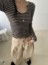 734 Peach Balloon Wide Pants
