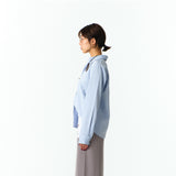 エクストラボタンストライプシャツ (BLUE)