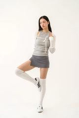 Athletic slit skirt - gray