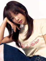 クロップドシグネチャーTシャツ