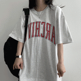 [H&L] Crack Archive Boxy Short-Sleeved T-shirt