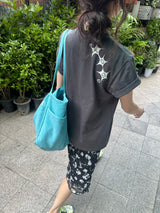ヘビーコットン ソウル グラフィック Tシャツ (Tenta Tumble & Bio Washed)2サイズ - チャコール