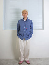 26ss モダンルーズフィットワンポケットチェックシャツ 2color