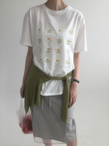 YWD フラワーTシャツ (3color)