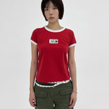 ローズ リンガー Tシャツ レッド