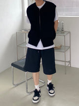 ナイロンワイドバンディングハーフパンツ　2色