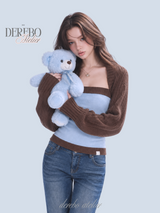Blue Choco bolero cardigan top two-piece