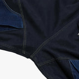 panel mix denim wide pants_blue