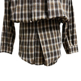 Rook Waist Point Check Long Shirt