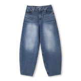 Fit balloon wide denim pants