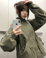 Kao Pintuck String Half Field Jacket