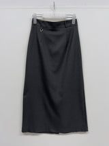 D-ring Stripe H-Line Long Skirt