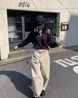 Mega D ring wide pants (2colors)