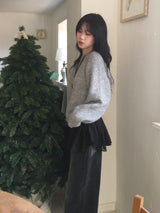 シースルーレイヤリングスカート