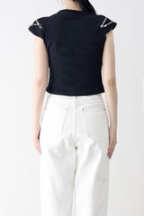 レンナショルダージッパーTシャツ