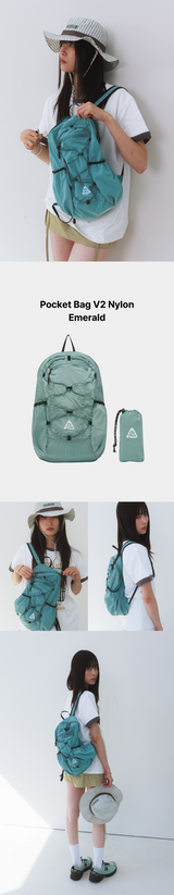 Ultra-light Compact PocketBag V2 Nylon Emerald