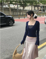 there basic knit bra top
