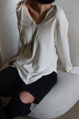 SLIT OFF TOP_IVORY