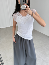 double shirring top