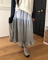 カロング ポルカドット ミディ スカート