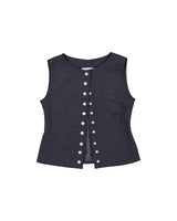Button vest [Grey]