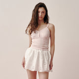 Lace Cap Sleeveless (Pink)