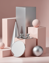[NMIXX Kyujin Earrings] アーバンバンデージシェイプピアス - Silver Color
