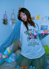 キャットニップハイロングTシャツ blue