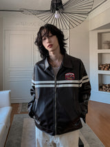 Babel Patch Leather Jacket