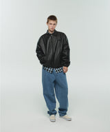 ITZ MINI LOGO VEGAN LEATHER JACKET