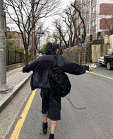 カーゴワイドバミューダデニムショートパンツ