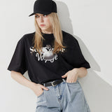 Silver Apple T-shirt (Black)