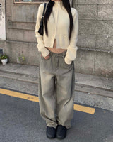 グレービンテージデニムパンツ