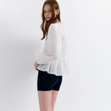 Puff Sleeve Blouse White