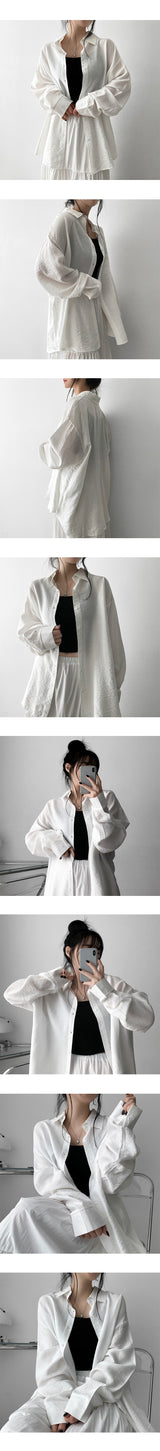 Potts Pure Oversized Fit Shirt Shirt