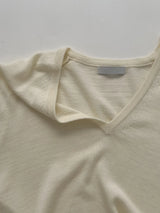 [wool50%] Danny Deep V-Neck Over Fit Knit