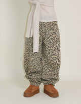 (Leopard Item)キヤヒョウ柄バルーンフィットワイドパンツ