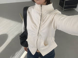 アイレットシャーリングジップアップ