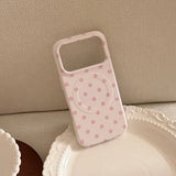 Pink Polka Dot Star Magnetic Stand Case