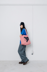 Mosaic Love Canvas Bag - Red  