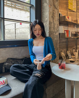 [Planned Product] Arty Damage Washing Wide Denim Pants
