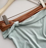 Tahlia Contrast Drape Top