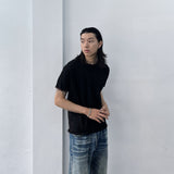 Black Brown Contrast Tee